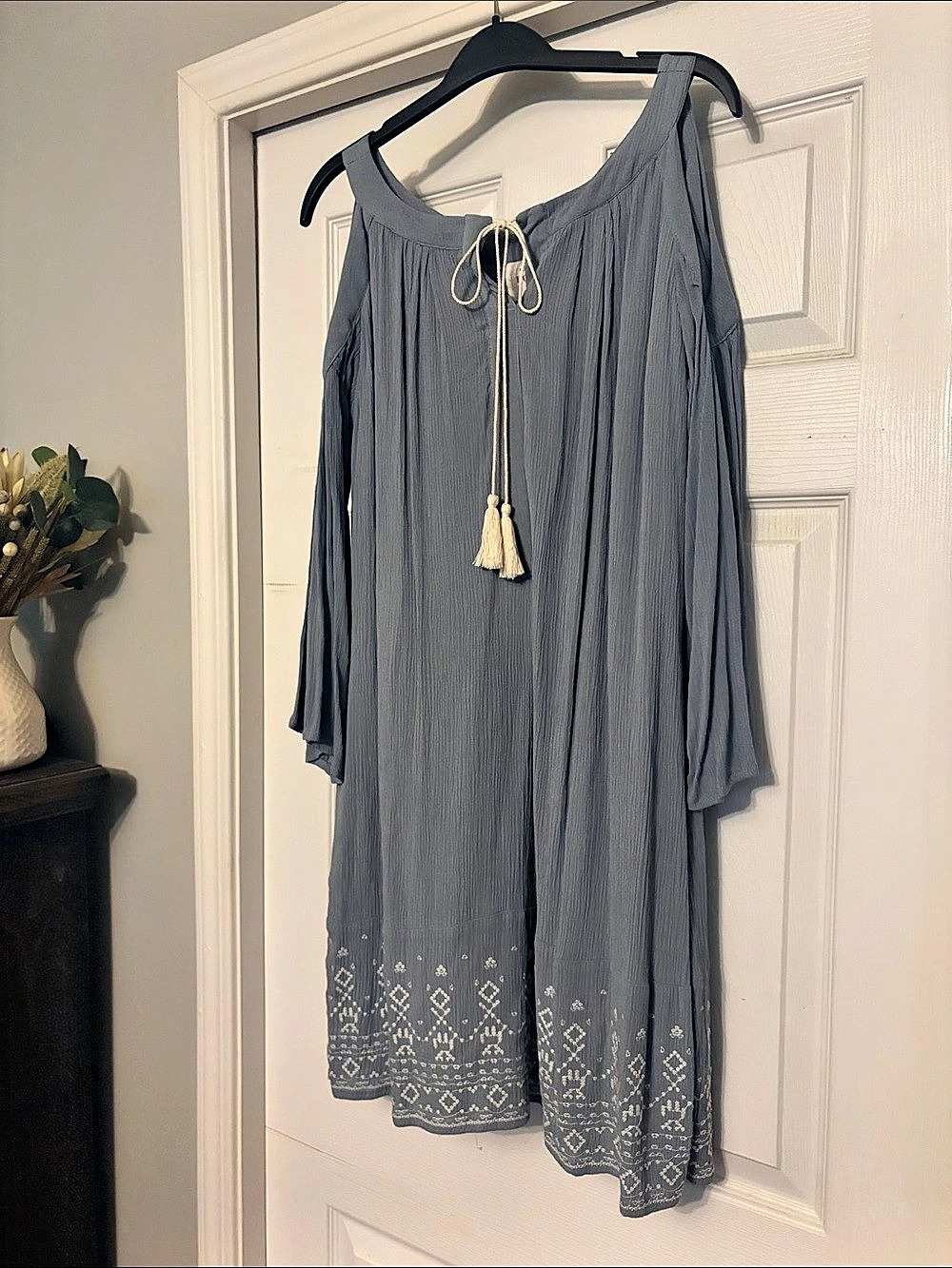Knox Rose Maxi Dress Gray Small Like New